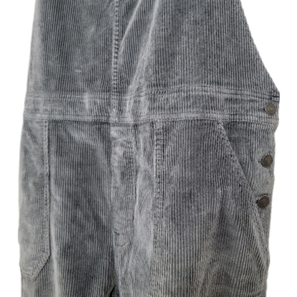 🆕️American Eagle Outfitters Soft Grey  Corduroy Overalls XXL - Picture 3 of 11